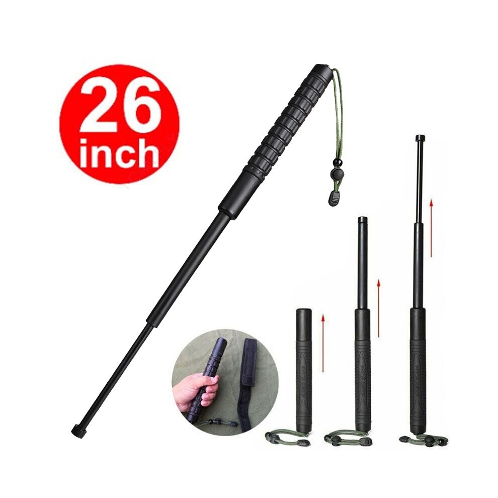 26 Inch Telescopic Self Defense Trekking Stick Hiking Pole Anti-shock