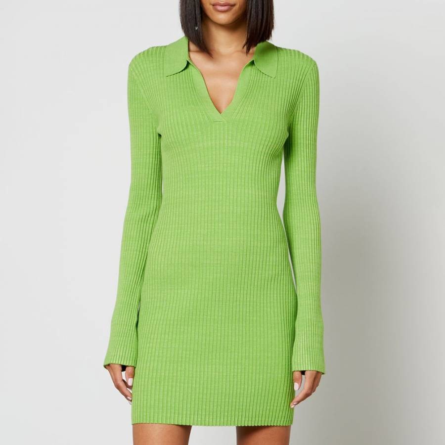 Green Marl Mini Dress
