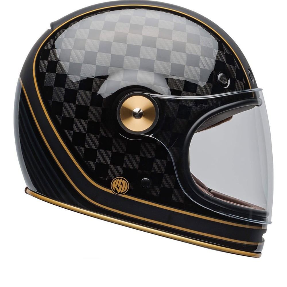 Bell Bullitt Carbon Rsd Check It Replica Black Gold Helmet Full Face Helmet L