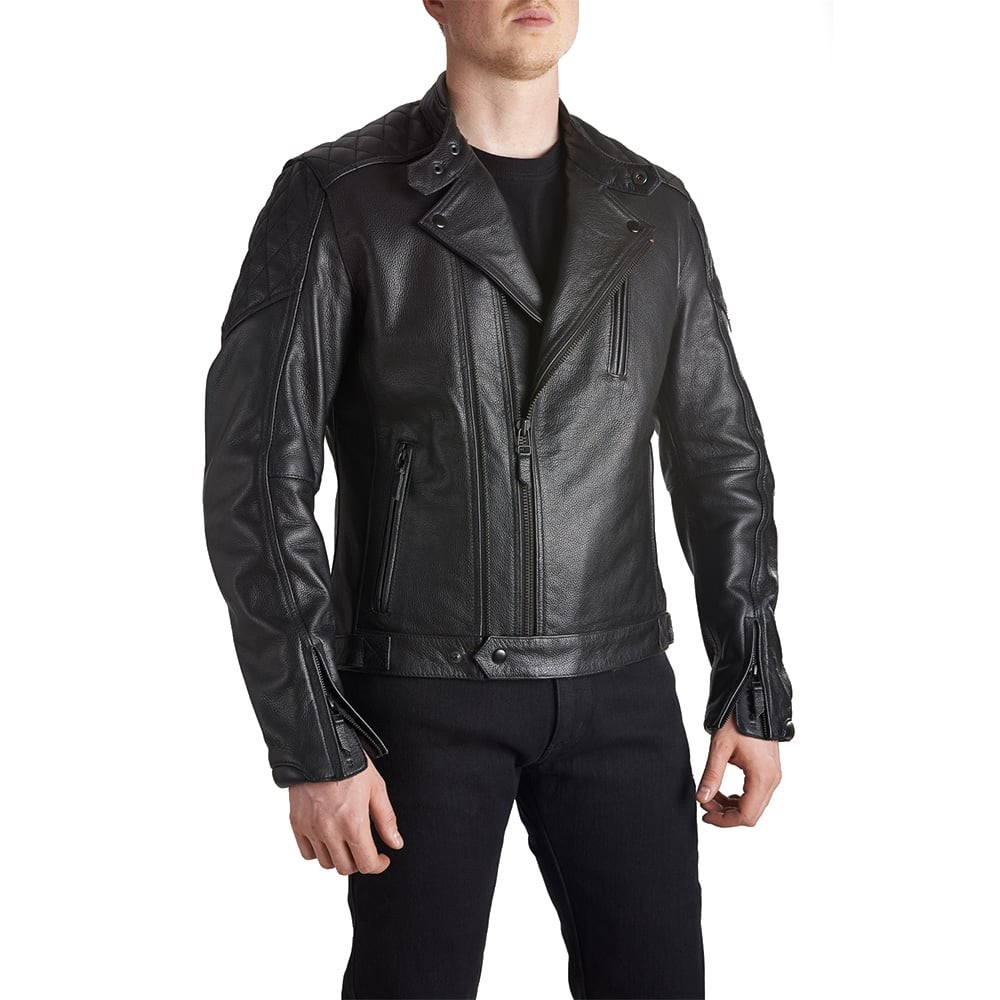 Pando Moto Twin Leather Jacket Black S