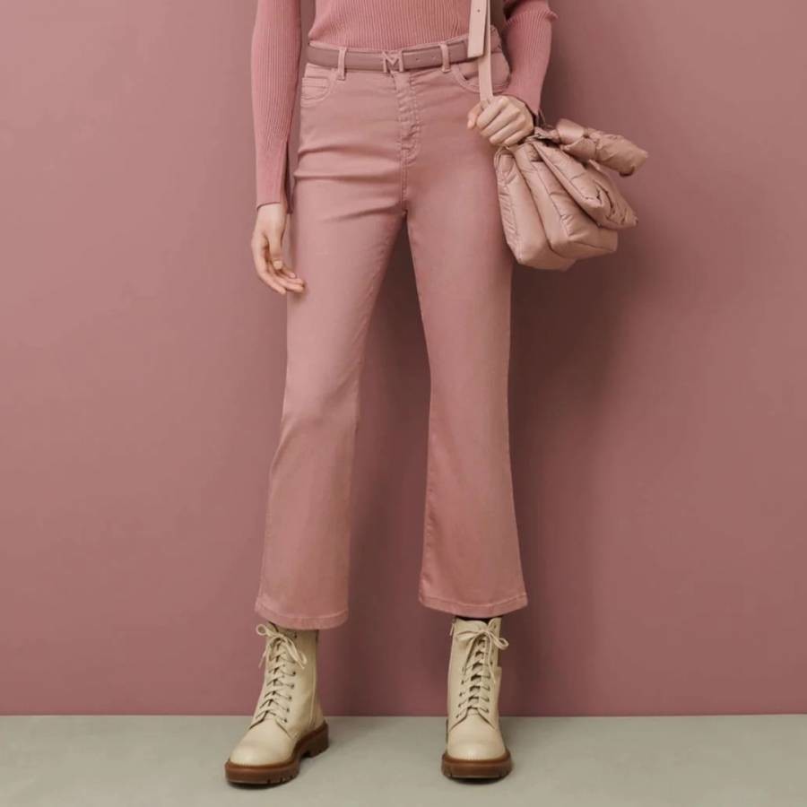 Pink Terme Cotton Blend Trouser