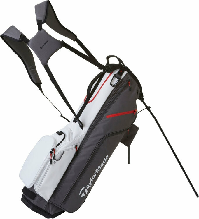 TaylorMade Flextech Stand Bag Gunmetal/White Golf Bag