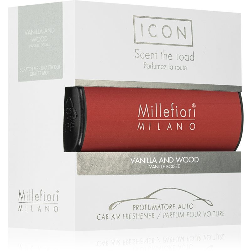 Millefiori Icon Vanilla & Wood car air freshener I. 1 pc