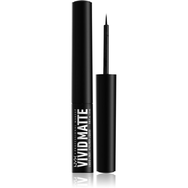 NYX Professional Makeup Vivid Matte Liquid Eyeliner with Matte Effect Shade Black 4 ml
