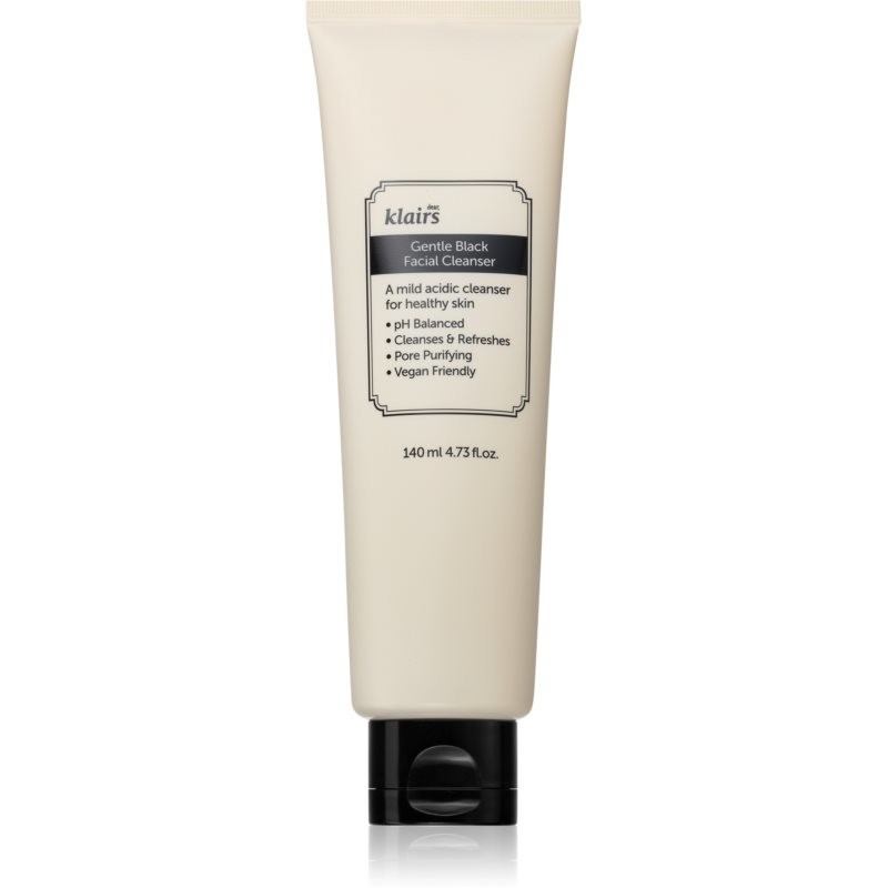 Klairs Gentle Black Facial Cleanser gentle cleansing gel for sensitive skin 140 ml