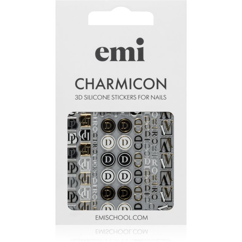 emi Charmicon Logomania nail stickers 3D #186 1 pc