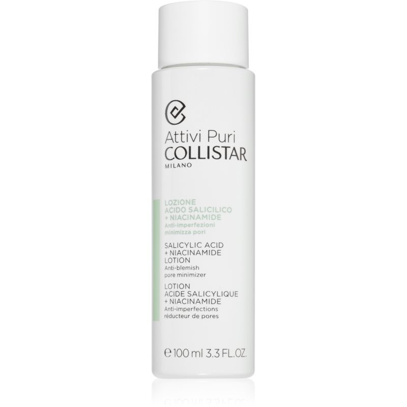 Collistar Attivi Puri Salicylic Acid + Niacinamide facial toner and emulsion for pore minimizing 100 ml