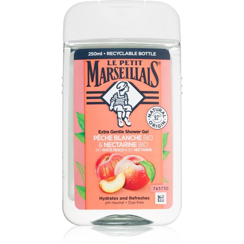 Le Petit Marseillais White Peach & Nectarine Bio silky shower gel 250 ml