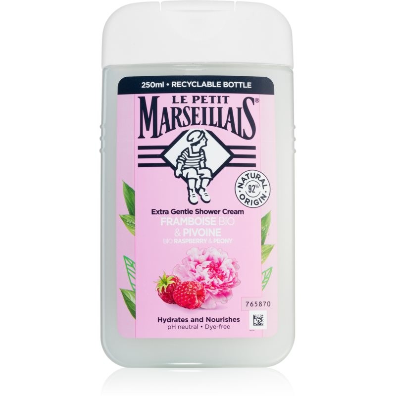 Le Petit Marseillais Raspberry & Peony Bio creamy shower gel 250 ml