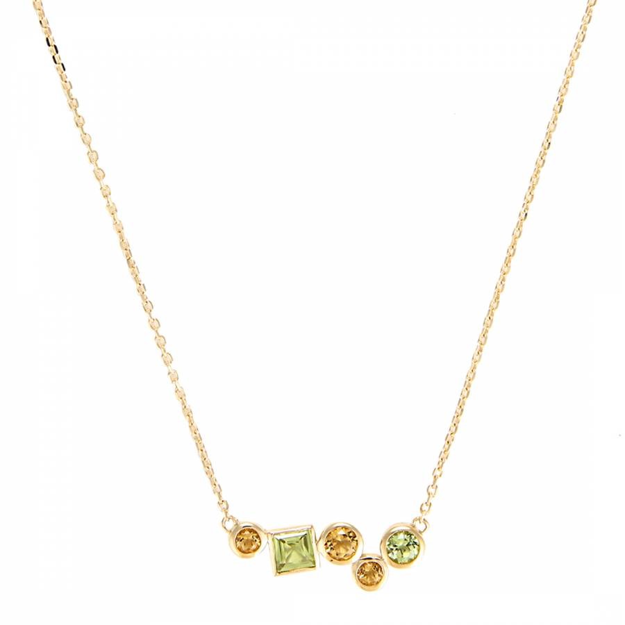 Yellow Gold Multi-Stones Necklace