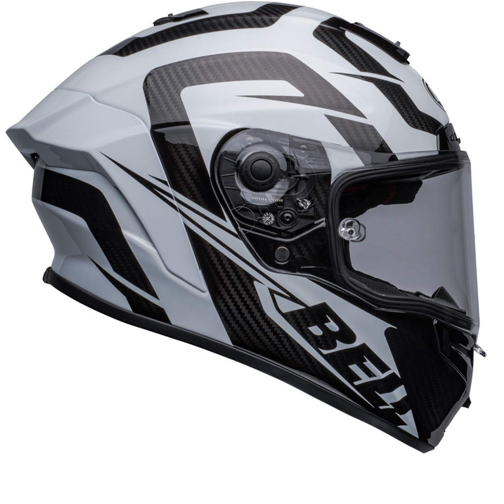 Bell Race Star DLX Flex Labyrinth Design Gloss White Black Helmet Full Face Helmet S
