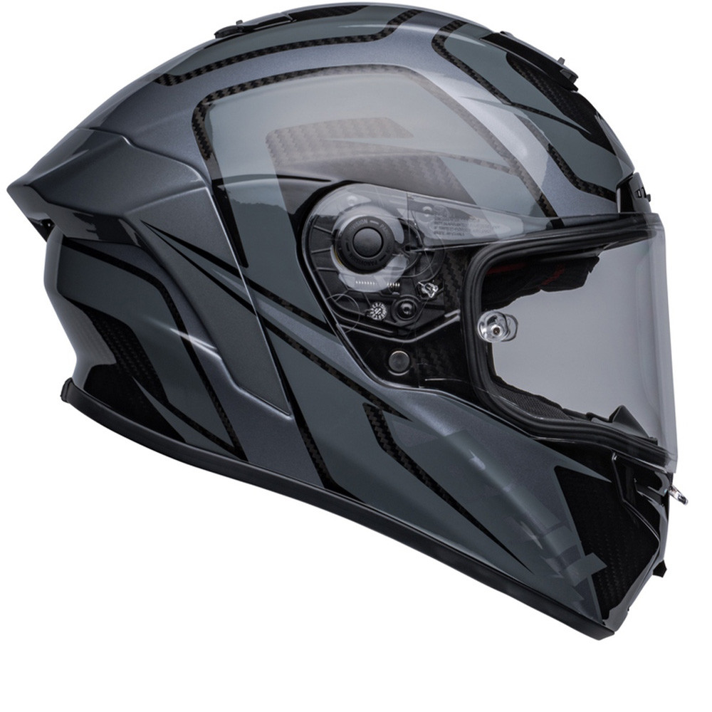 Bell Race Star DLX Flex Labyrinth Design Gloss Black Grey Helmet Full Face Helmet S