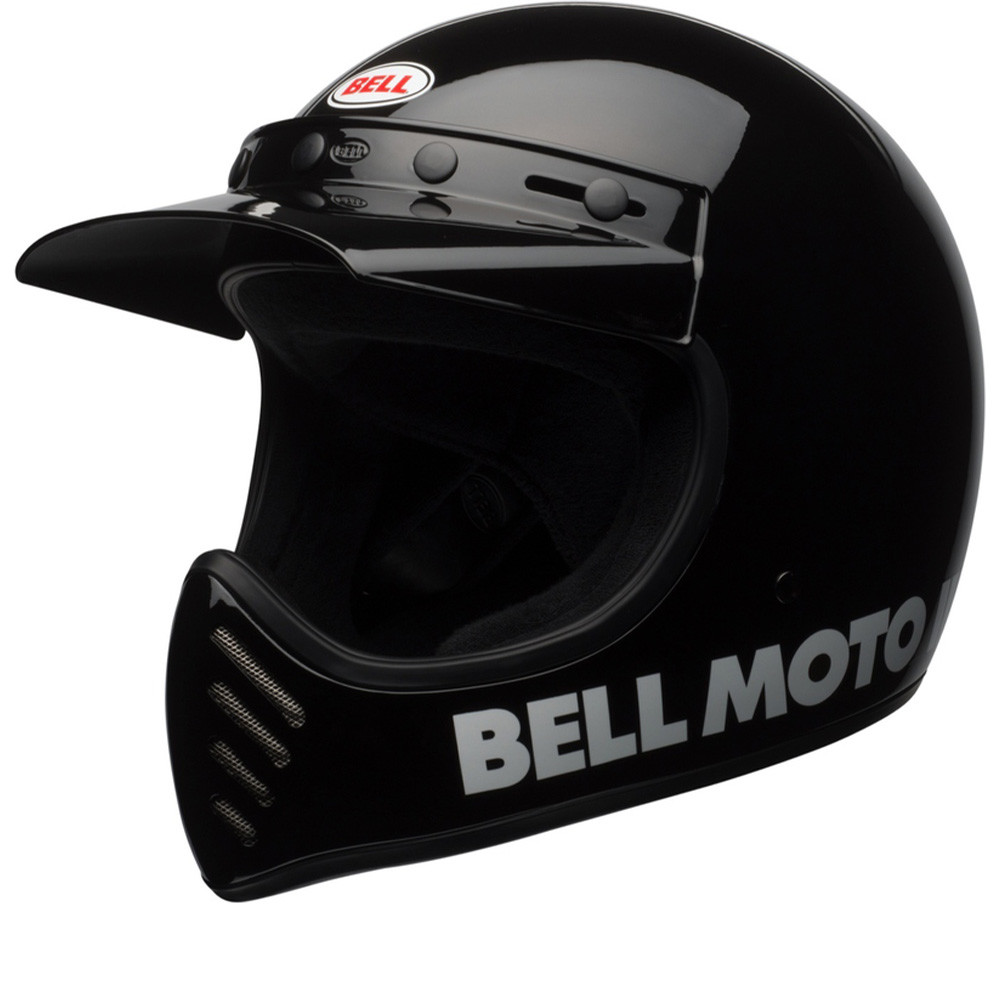 Bell Moto-3 Classic Solid Gloss Black Helmet Full Face Helmet XS