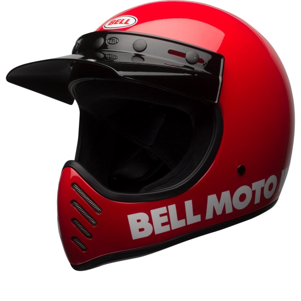 Bell Moto-3 Classic Solid Gloss Red Helmet Full Face Helmet S