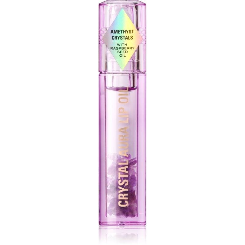 Makeup Revolution Crystal Aura lip oil with nourishing and moisturizing effect shade Amethyst Lavender 2,5 ml