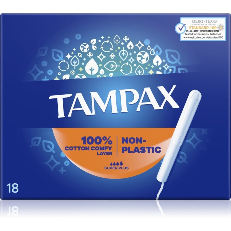 Tampax Super Plus tampons with applicator 18 pc