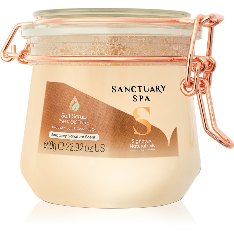Sanctuary Spa Signature Natural Oils salt scrub with nourishing and moisturizing effect 650 g