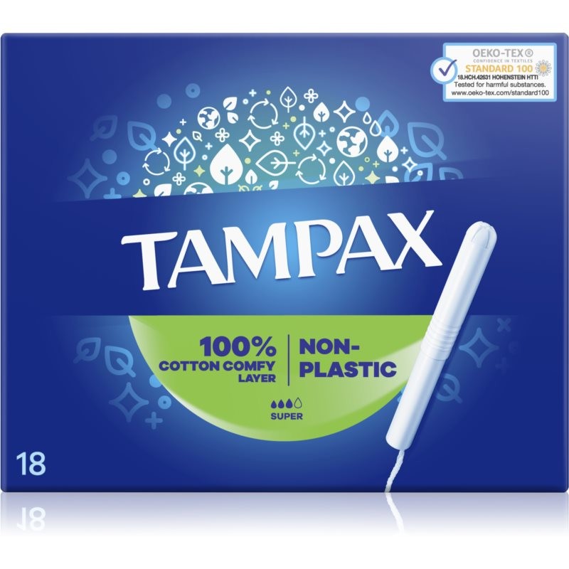 Tampax Super tampons with applicator 18 pc