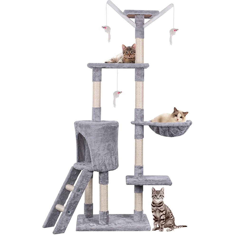 Cat Tree Kitten Scratching Post Climbing Cat Tower Cat Bed Activity Centre