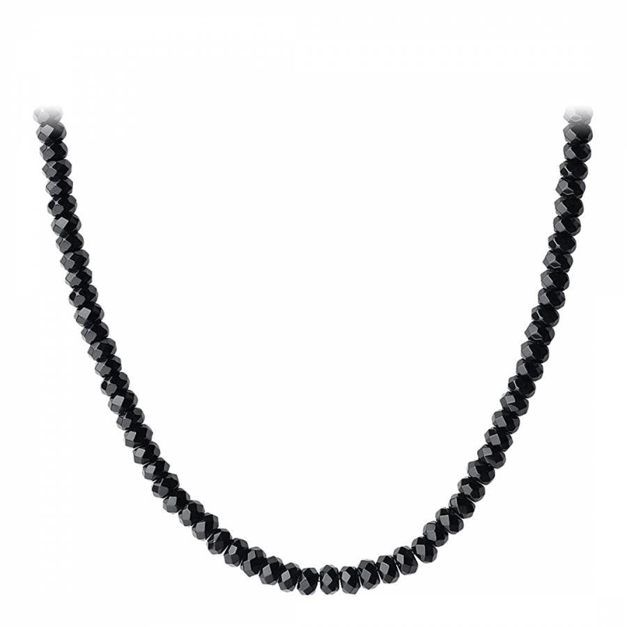 Black Faceted Onyx 50.0Ctw Necklace