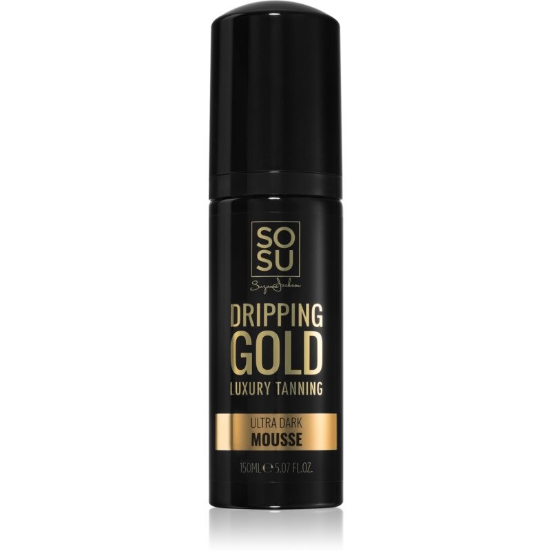 SOSU by Suzanne Jackson Dripping Gold Luxury Mousse Ultra Dark self-tanning mousse for deep tan 150 ml