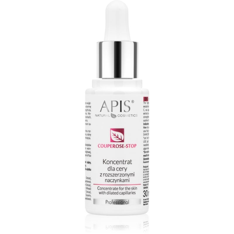 Apis Natural Cosmetics Couperose-Stop concentrated care for sensitive, redness-prone skin 30 ml