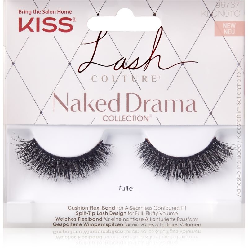 KISS Lash Couture Naked Drama false eyelashes Tulle 2 pc