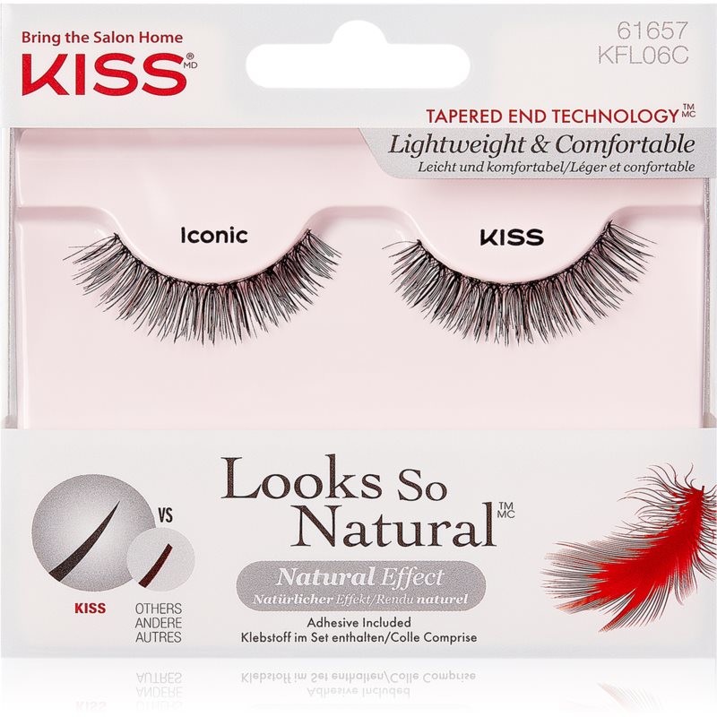 KISS Look So Natural false eyelashes Iconic 2 pc
