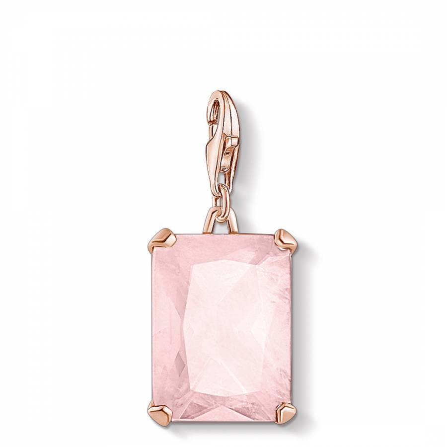 Pink Large Pink Stone Charm Pendant
