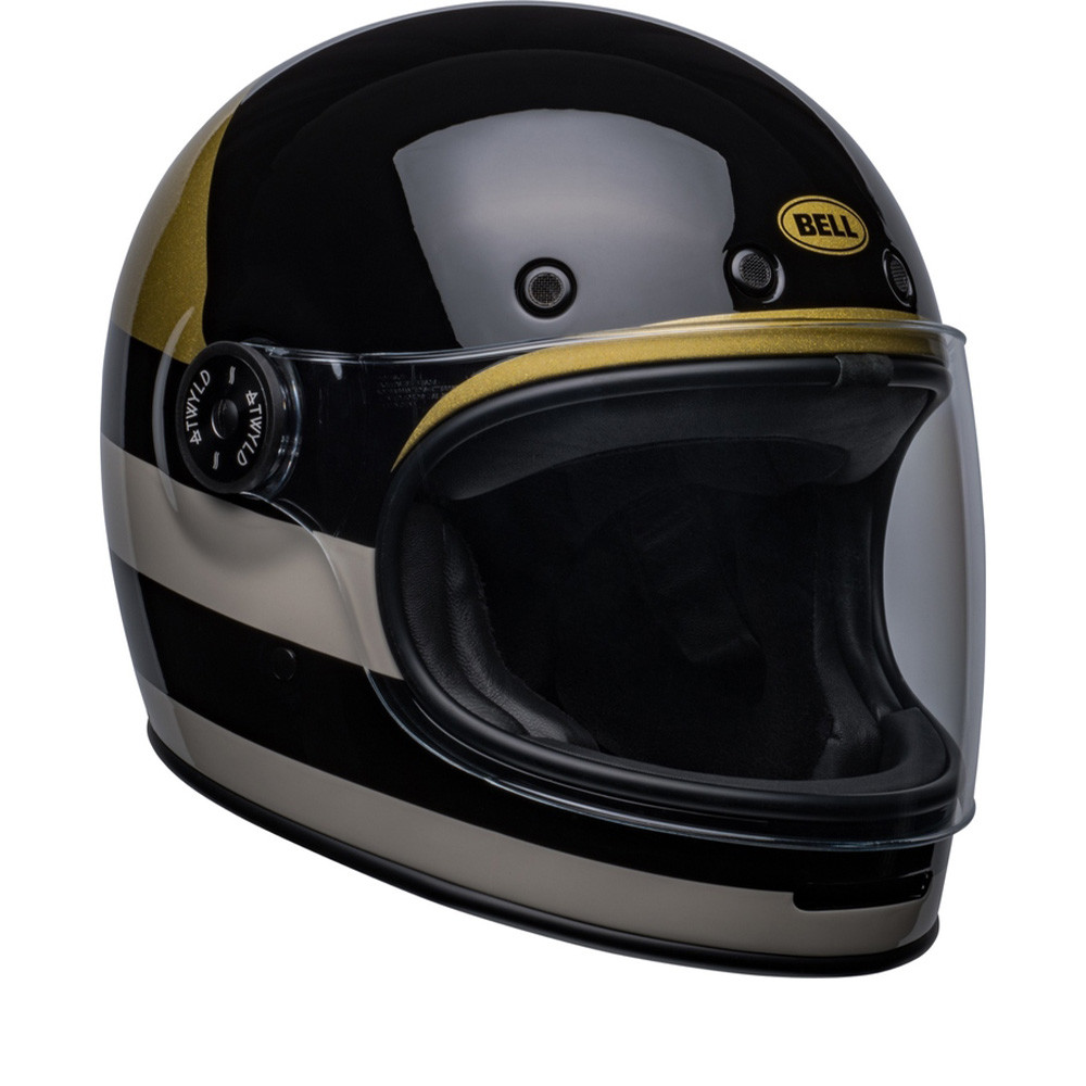 Bell Bullitt Atwyld Replica Gloss Black Gold Full Face Helmet XS