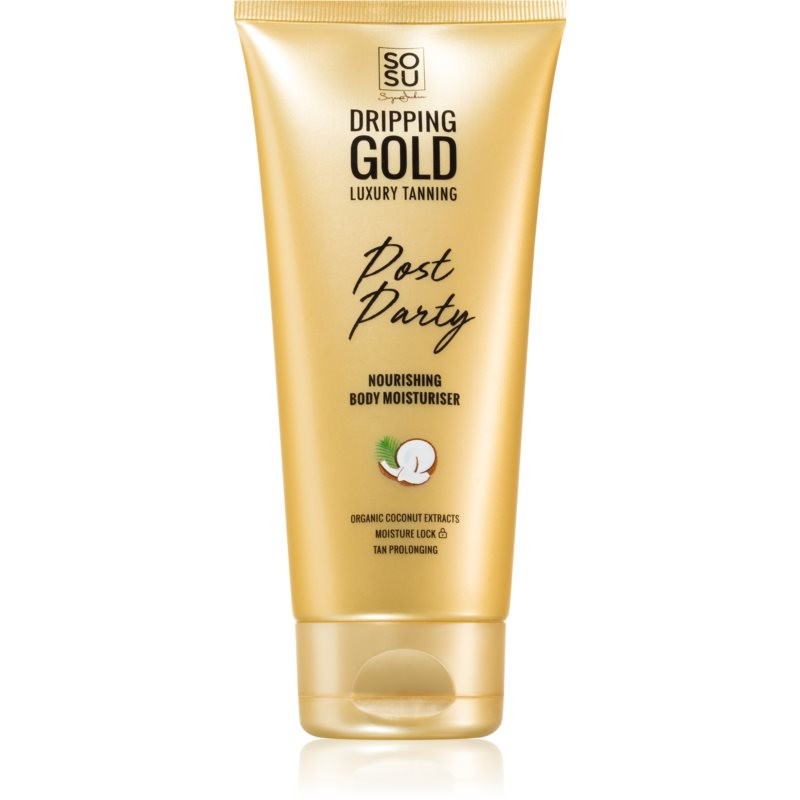 SOSU by Suzanne Jackson Dripping Gold Post Party moisturizing body cream to extend tan lenght 200 ml