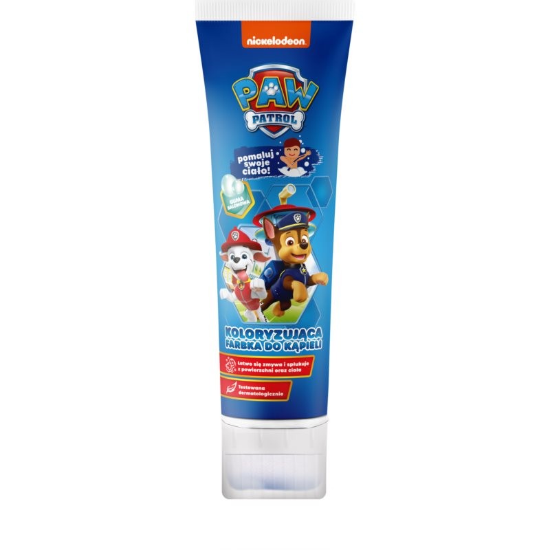 Nickelodeon Paw Patrol Coloring Bath Paint bath foam for kids Blue Bubble Gum 150 ml