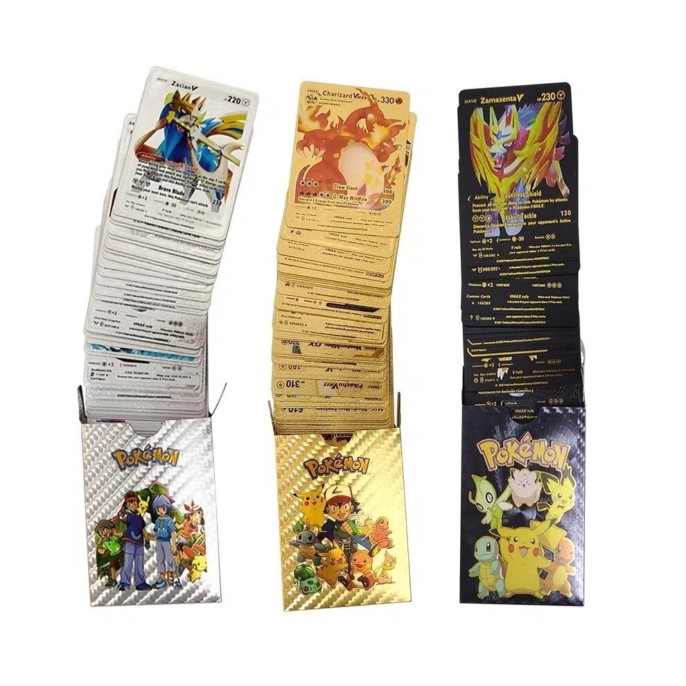 (Black + Silver + Gold) Pokemon Cards TCG GX Bundle X 55 - ULTR RARE Cards