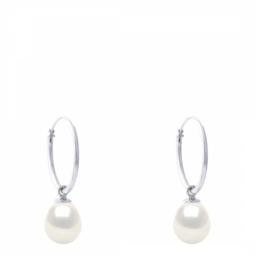 Natural White Nacre Pearl Earrings