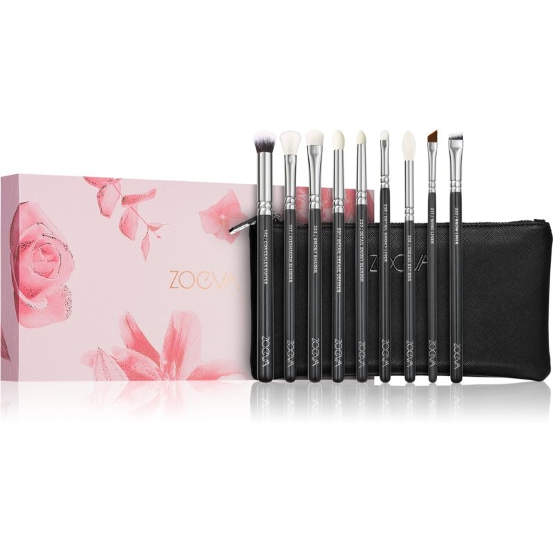 ZOEVA It's All About The Eyes Brush Set brush set with pouch 9 pc