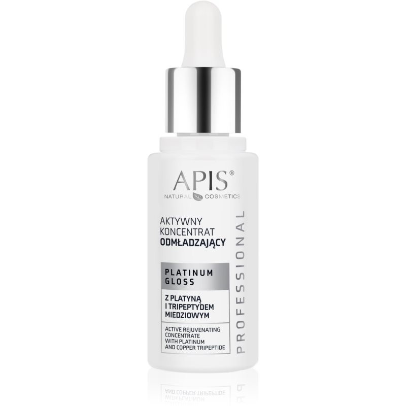 Apis Natural Cosmetics Platinum Gloss rejuvenating concentrated care with firming effect 30 ml