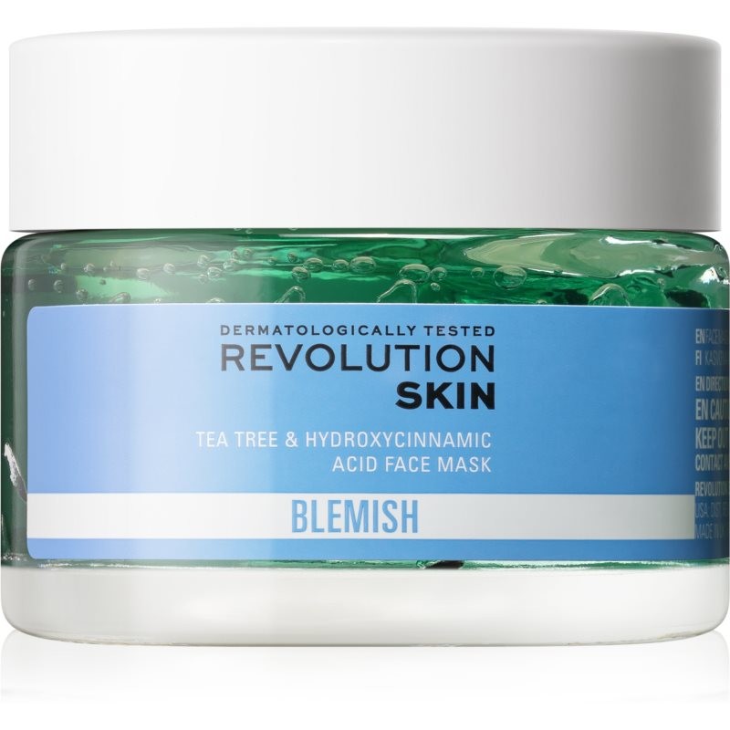 Revolution Skincare Blemish Tea Tree & Hydroxycinnamic Acid soothing mask for oily acne - prone skin 50 ml