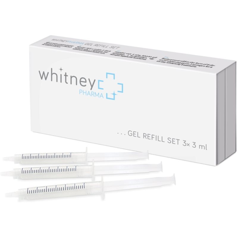 WhitneyPHARMA Gel refill set refill for gentle whitening of the teeth 3x3 ml