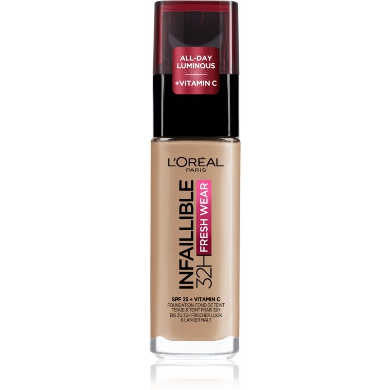 L’Oréal Paris Infaillible 32H Fresh Wear long-lasting liquid foundation shade 125 Natural Beige 30 ml