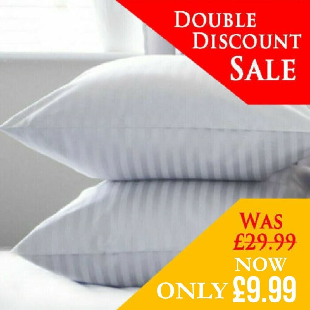Pillows Quilted Luxury Ultra Loft Jumbo Super Bounce Back Pillows - 2 Pack