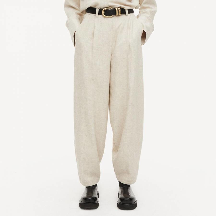Cream Raynas Tailored Trousers
