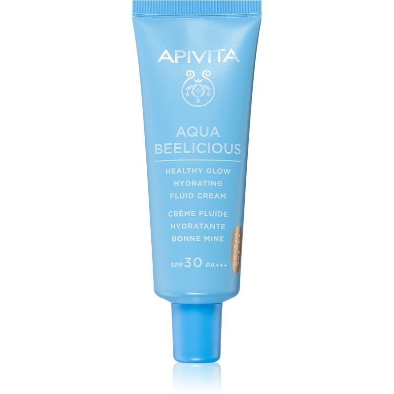 Apivita Aqua Beelicious light tinting fluid with brightening effect SPF 30 40 ml