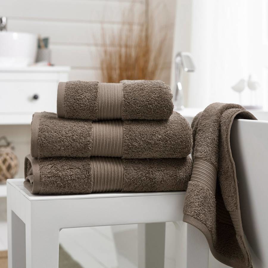 Bliss Pair of Hand Towels Walnut