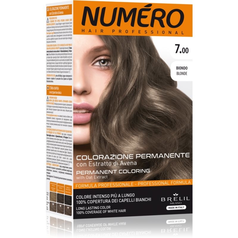 Brelil Numéro Permanent Coloring hair color shade 7.00 Blonde 125 ml