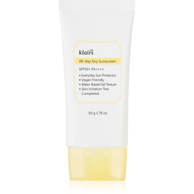 Klairs All-day Airy Sunscreen light protective gel-cream SPF 50+ 50 g
