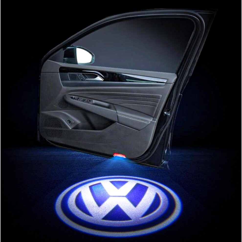 modifix_co_uk VW Door Card 2x LED Projector Light Puddle VW Passat Tiguan Touareg Golf Jetta Sharan Scirocco EOS
