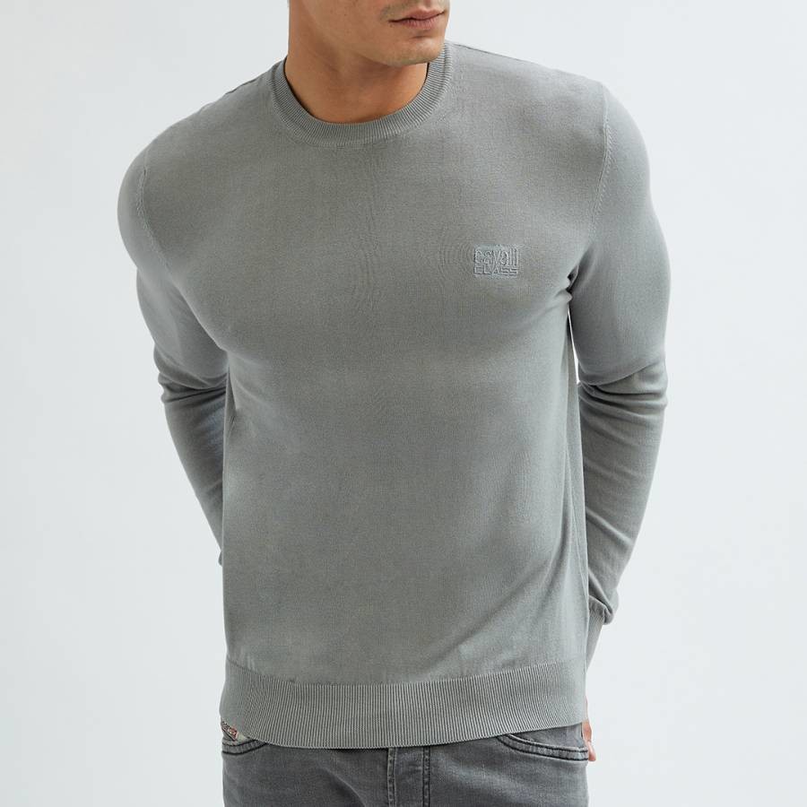 Grey Regular Fit Cotton Sweatshirt
