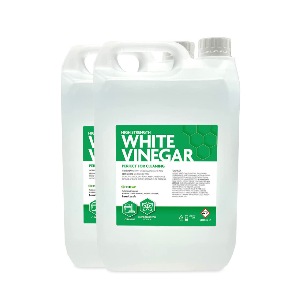 Hexeal HIGH STRENGTH WHITE VINEGAR | 10L | Cleaning - Grease remover, Surface cleaner, Floor/Window cleaner