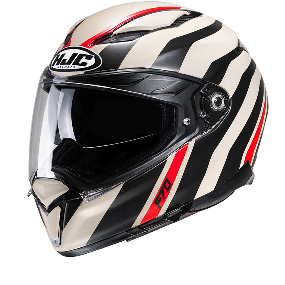 HJC F70 Galla Beige Red Mc9Sf Full Face Helmets S
