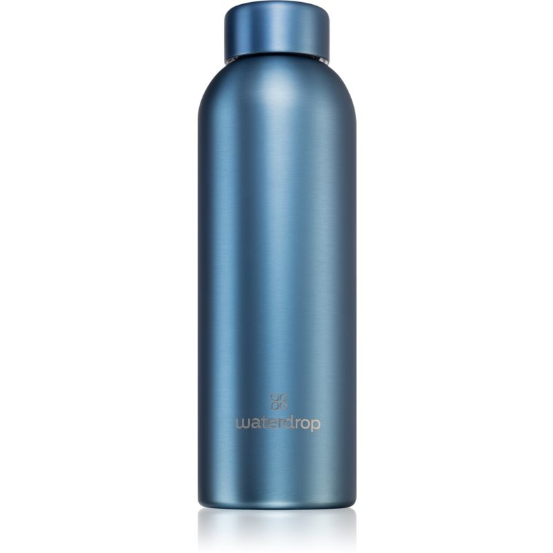 Waterdrop Thermo Steel Metal stainless water bottle colour Blue Brushed 600 ml